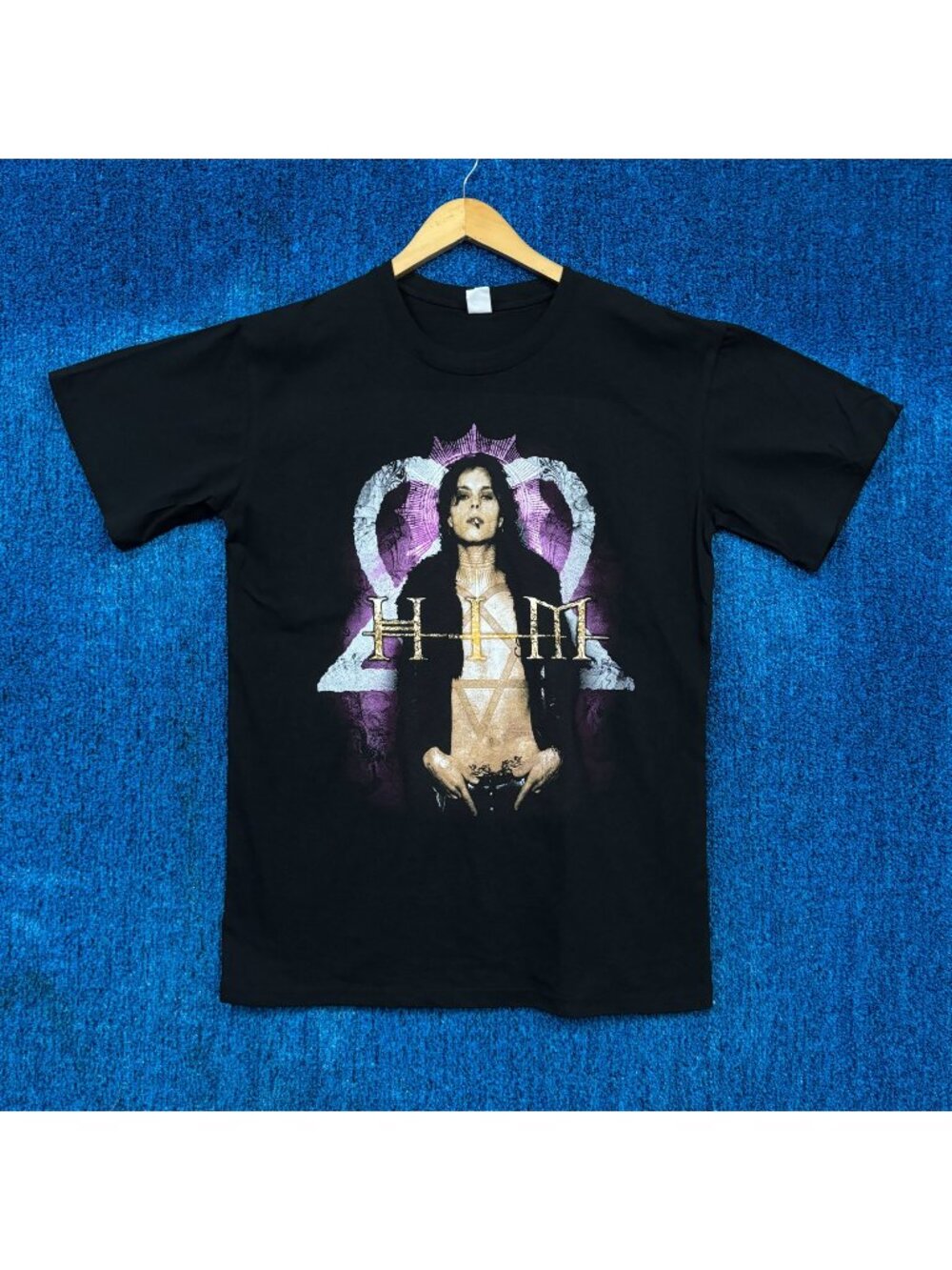 HIM Razorblade Romance Album Cover Poster Gothic Metal Tee L